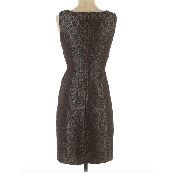 MAX & CLEO | Black Gold Cocktail Dress 2 - Picture 2 of 2